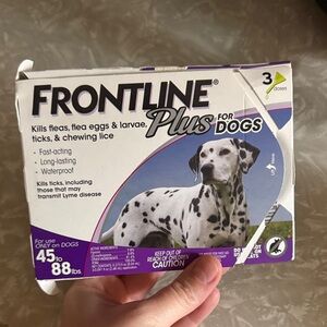 2 doses of Plus for Dogs Flea & Tick Treatment – Purple/White